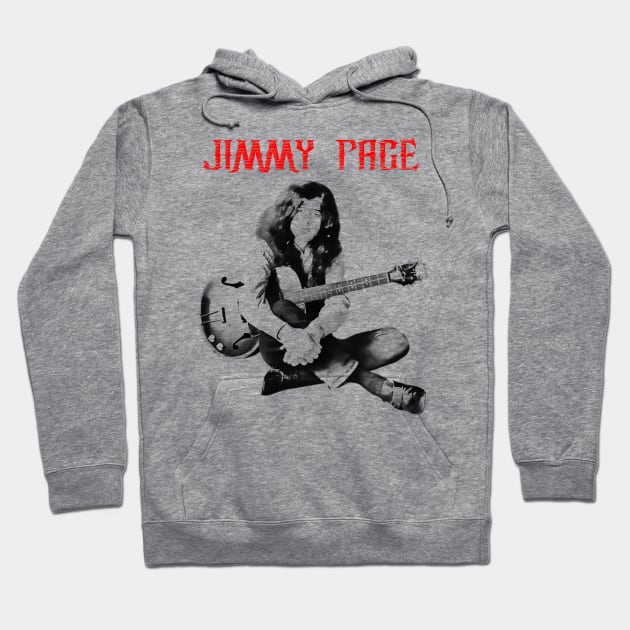 jimmy page visual art Hoodie by DOGGIES ART VISUAL